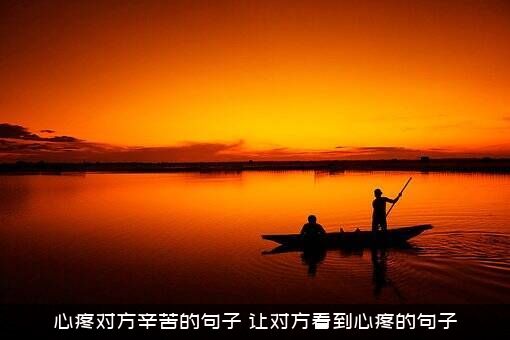 心疼对方辛苦的句子（让对方看到心疼的句子）