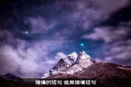 煽情的短句（唯美煽情短句）