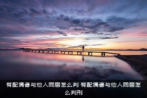 有配偶者与他人同居怎么判（有配偶者与他人同居怎么判刑）