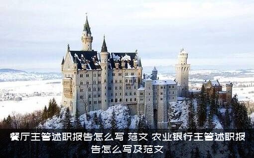 餐厅主管述职报告怎么写？范文，农业银行主管述职报告怎么写及范文