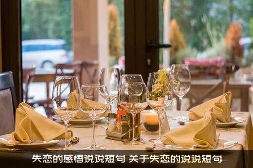 失恋的感悟说说短句（关于失恋的说说短句）