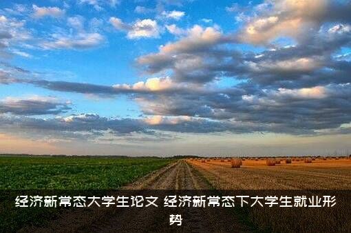 经济新常态大学生论文（经济新常态下大学生就业形势）
