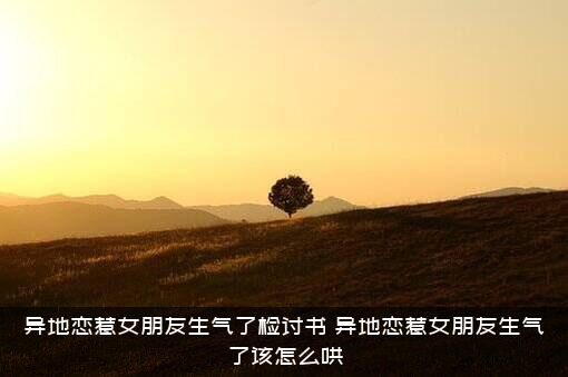 异地恋惹女朋友生气了检讨书（异地恋惹女朋友生气了该怎么哄）