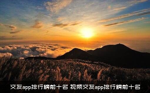交友app排行榜前十名（视频交友app排行榜前十名）