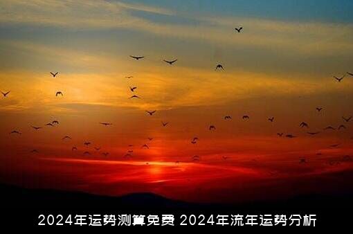2024年运势测算免费（2024年流年运势分析）