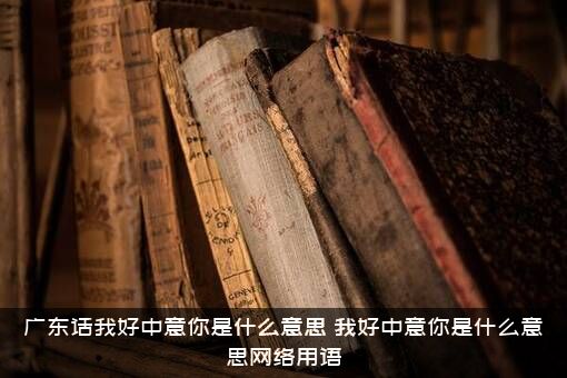 广东话我好中意你是什么意思？我好中意你是什么意思网络用语？