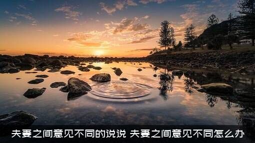 夫妻之间意见不同的说说？夫妻之间意见不同怎么办？