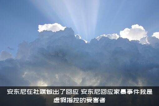 安东尼在社媒做出了回应（安东尼回应家暴事件我是虚假指控的受害者）