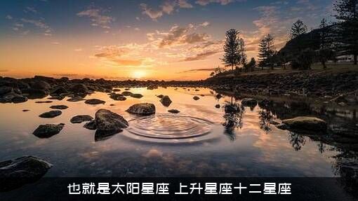 也就是太阳星座（上升星座十二星座）