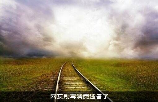 网友别再消费逝者了
