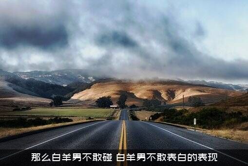 那么白羊男不敢碰（白羊男不敢表白的表现）