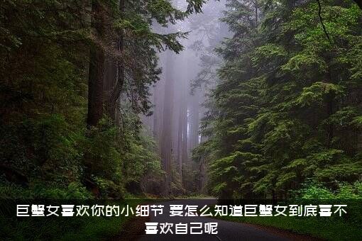 巨蟹女喜欢你的小细节（要怎么知道巨蟹女到底喜不喜欢自己呢）