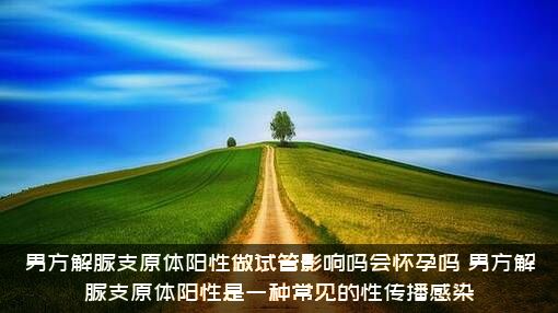 男方解脲支原体阳性做试管影响吗会怀孕吗？男方解脲支原体阳性是一种常见的性传播感染？