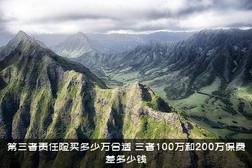第三者责任险买多少万合适（三者100万和200万保费差多少钱）