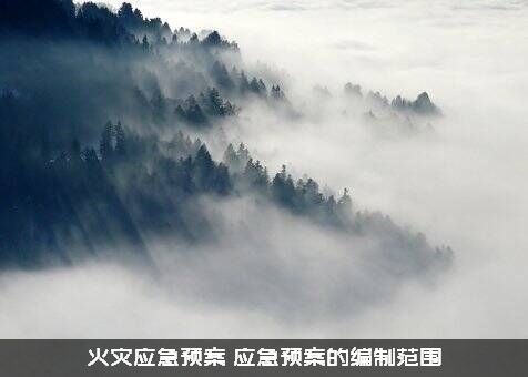 火灾应急预案（应急预案的编制范围）