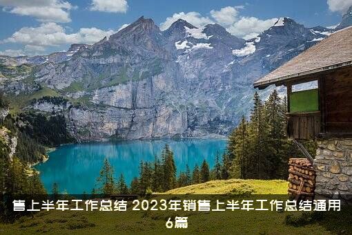 售上半年工作总结（2023年销售上半年工作总结通用6篇）