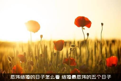 忌讳结婚的日子怎么看（结婚最忌讳的五个日子）