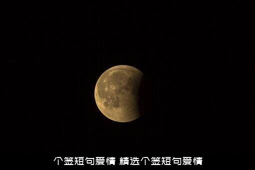 个签短句爱情（精选个签短句爱情）