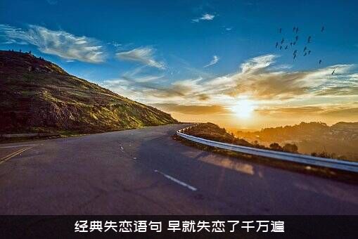 经典失恋语句（早就失恋了千万遍）