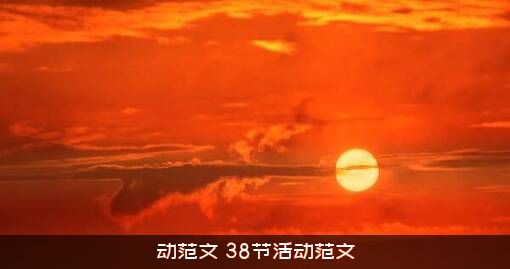动范文（38节活动范文）