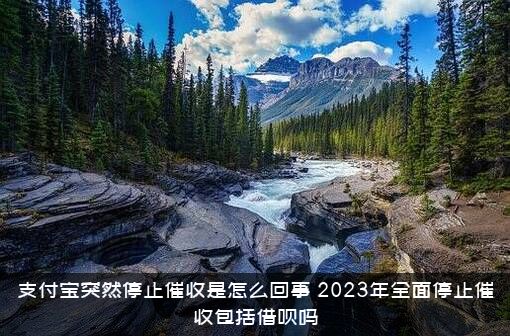 支付宝突然停止催收是怎么回事（2023年全面停止催收包括借呗吗）