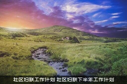 社区妇联工作计划（社区妇联下半年工作计划）