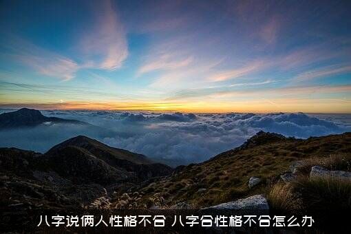八字说俩人性格不合（八字合性格不合怎么办）