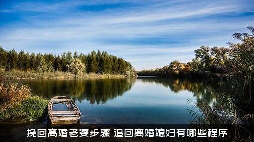 挽回离婚老婆步骤（追回离婚媳妇有哪些程序）