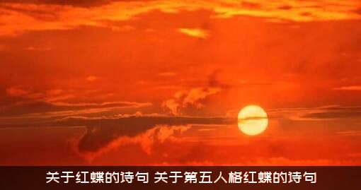 关于红蝶的诗句（关于第五人格红蝶的诗句）