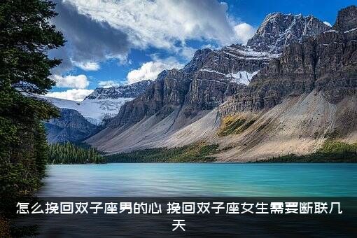 怎么挽回双子座男的心（挽回双子座女生需要断联几天）