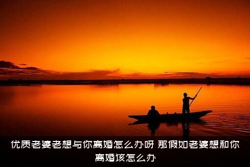 优质老婆老想与你离婚怎么办呀？那假如老婆想和你离婚该怎么办？