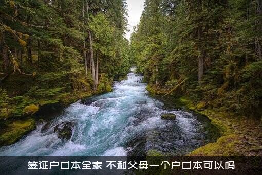 签证户口本全家（不和父母一个户口本可以吗）
