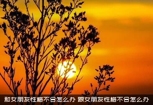 和女朋友性格不合怎么办？跟女朋友性格不合怎么办？