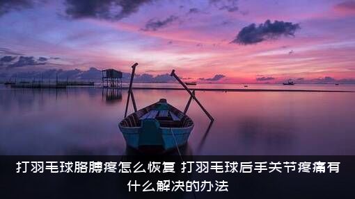 打羽毛球胳膊疼怎么恢复？打羽毛球后手关节疼痛有什么解决的办法？