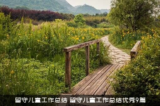 留守儿童工作总结（留守儿童工作总结优秀9篇）