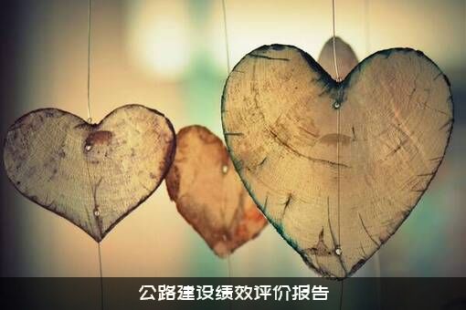 公路建设绩效评价报告