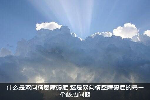 什么是双向情感障碍症？这是双向情感障碍症的另一个核心问题