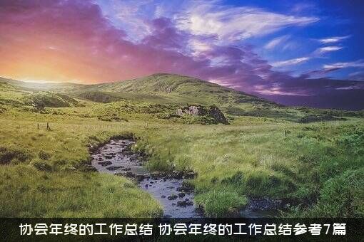 协会年终的工作总结（协会年终的工作总结参考7篇）