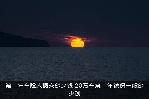 第二年车险大概交多少钱（20万车第二年续保一般多少钱）