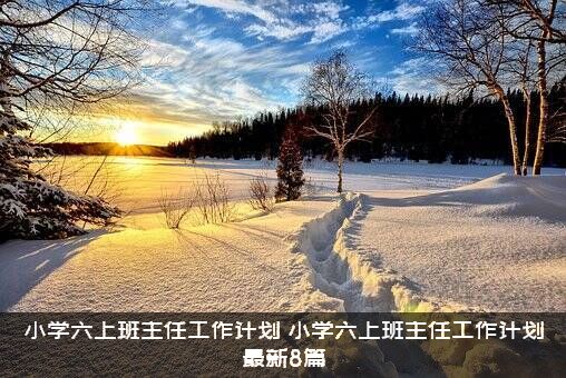 小学六上班主任工作计划（小学六上班主任工作计划最新8篇）