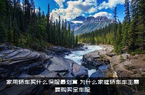 家用轿车买什么保险最划算？为什么家庭轿车车主需要购买全车险？