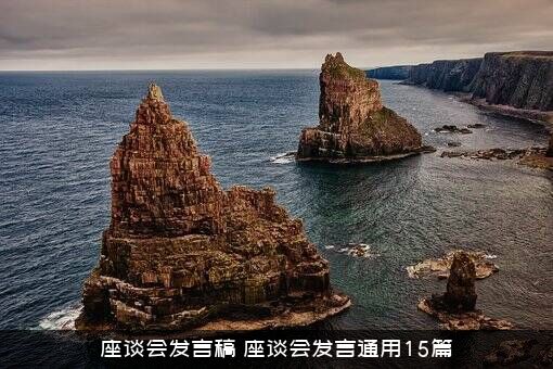 座谈会发言稿（座谈会发言通用15篇）