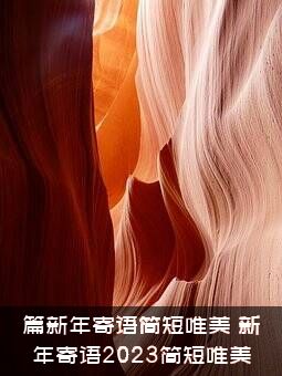 篇新年寄语简短唯美（新年寄语2023简短唯美）