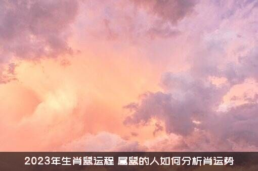 2023年生肖鼠运程（属鼠的人如何分析肖运势）