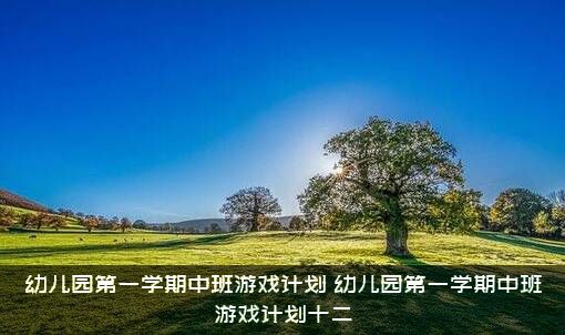 幼儿园第一学期中班游戏计划，幼儿园第一学期中班游戏计划十二