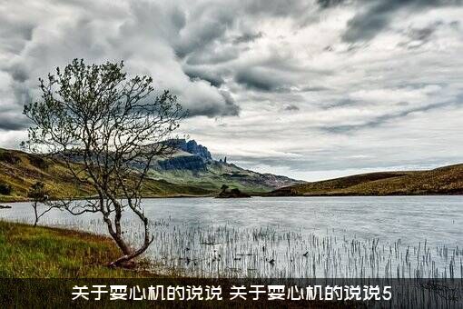 关于耍心机的说说（关于耍心机的说说5）