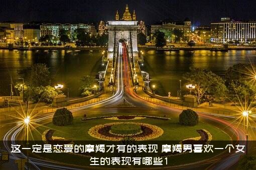 这一定是恋爱的摩羯才有的表现（摩羯男喜欢一个女生的表现有哪些1）