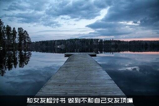 和女友检讨书（做到不和自己女友顶嘴）