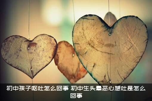 初中孩子呕吐怎么回事？初中生头晕恶心想吐是怎么回事？