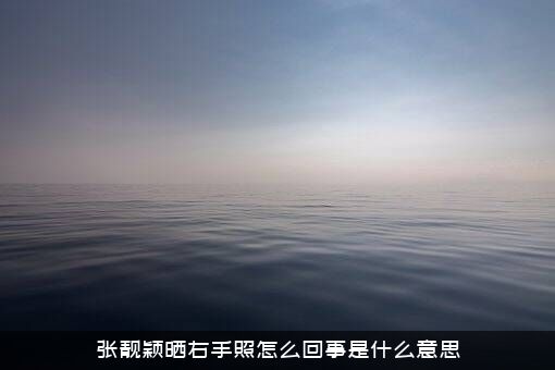 张靓颖晒右手照怎么回事是什么意思？